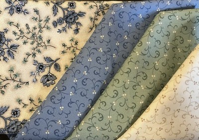 Grace Elizabeth By Carrie Quinn For Marcus Half Yard Bundle. 4 Half Yard Cuts