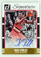 2016-17 Donruss #11 Noah Vonleh AUTO Signature Series Portland Trail Blazers