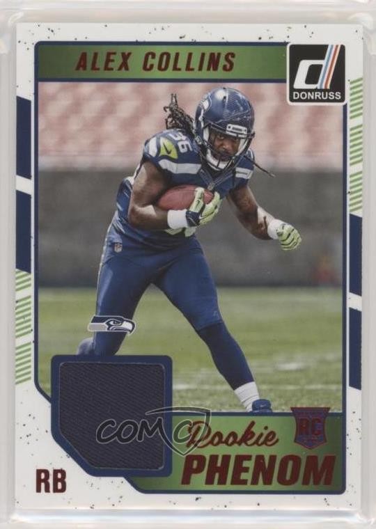 2016 Donruss Rookie Phenom Jersey Relics Red Foil Alex Collins #37 RC 6we