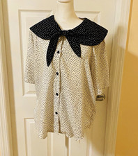 Women s Catalina   Polka Dot Button Front Col...