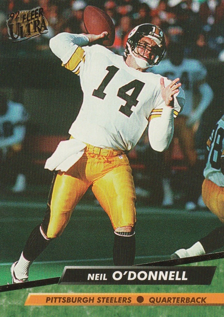 Neil O'Donnell 1992 Ultra #339 Pittsburgh Steelers - Free Shipping
