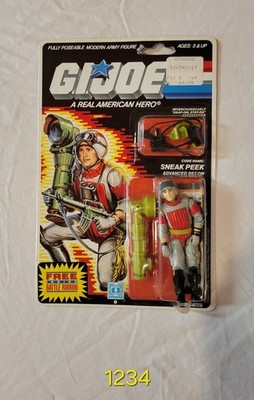 VINTAGE 1986 GI Joe Sneak Peek ARAH 34 Cardback Sealed MOC