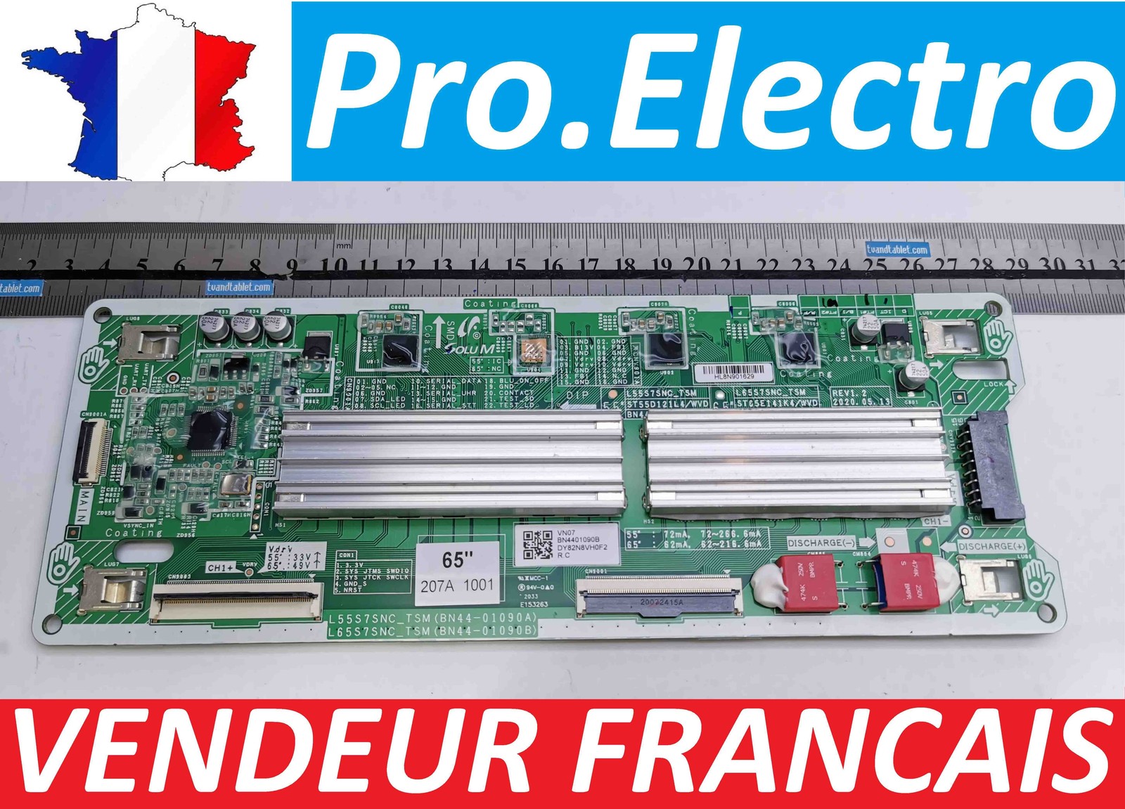 Inverteur SAMSUNG BN44-01090B Platine Rétroéclairage L65S7SNC_TSM QE65Q700TAT