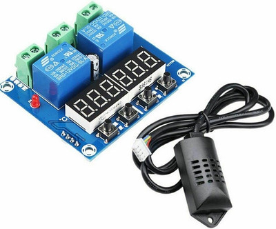 DC 12V XH-M452 Thermostat Dual Output Temperature Humidity Thermometer Hygromete