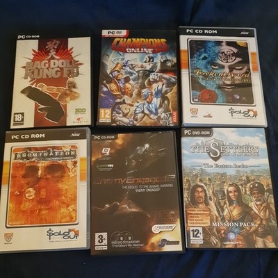 6x PC CD / DVD ROM Spiele Konvolut - Kung Fu Champions Broken Sword Abomination