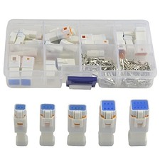19 Sets Connector Waterproof 2 3 4 6 8 Pin Way Male and Female Plug Electric