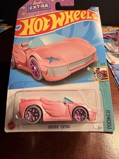 2022 Hot Wheels Barbie Extra Tooned 5/5 Metalflake Barbie Pink Version