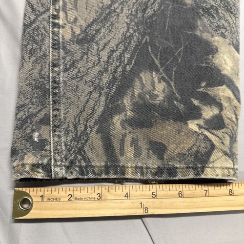 Y2K 90s Vintage Wrangler Mossy Oak Break Up Camo Double Knee Pants 40x30 - Picture 3 of 16