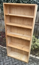 Handmade Pine Bookshelf Bookcase 3 Adjustable 1 Fixed Shelves Kids Student Room