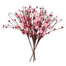5 Pcs Valentine's Day Love Decoration Shaped Floral Pick