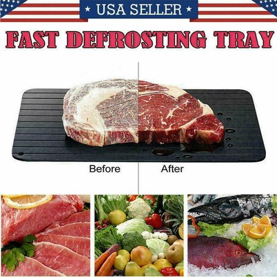 Fast Defrosting Tray for Meat - Quick Thaw Kitchen Tool, Food Safe, Aluminum