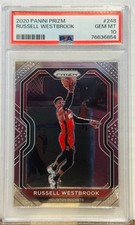 2020 Panini Prizm 248 Russell Westbrook PSA GM MT 10 Houston Rockets