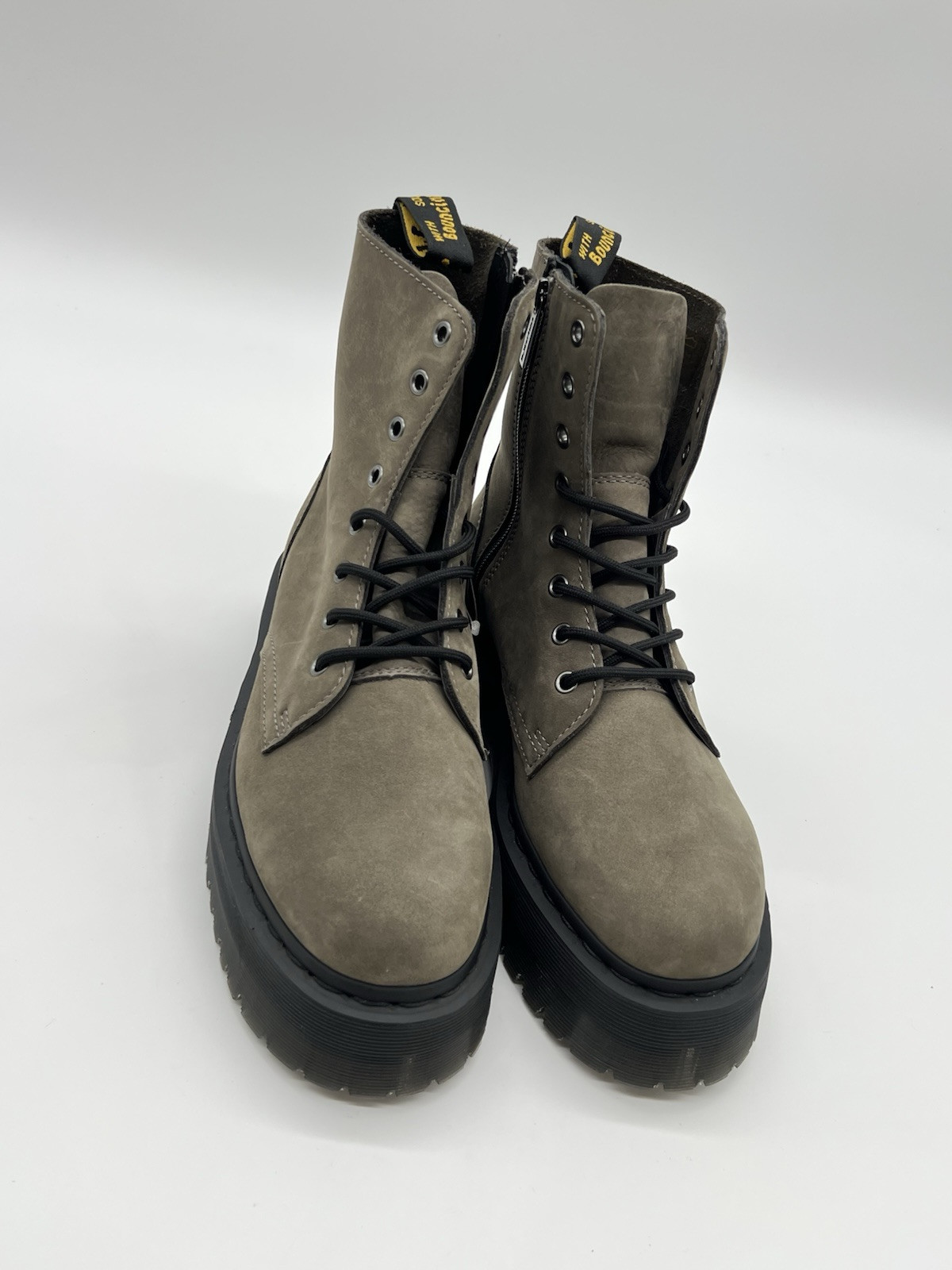 Dr. Martens Jadon Men's 9 Womens 10 Brown Nubuck Leather Lace-Up