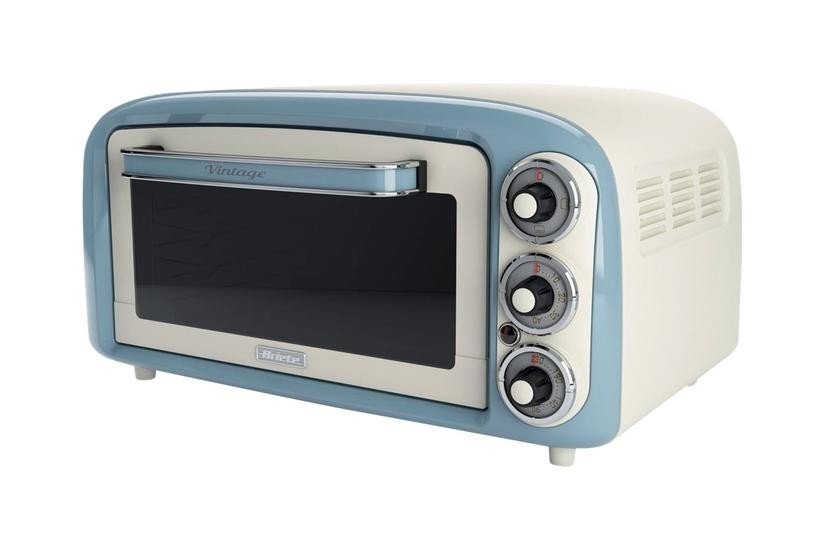 Mini-four Ariete Vintage bleu azur : four électrique posable rétro de 18L