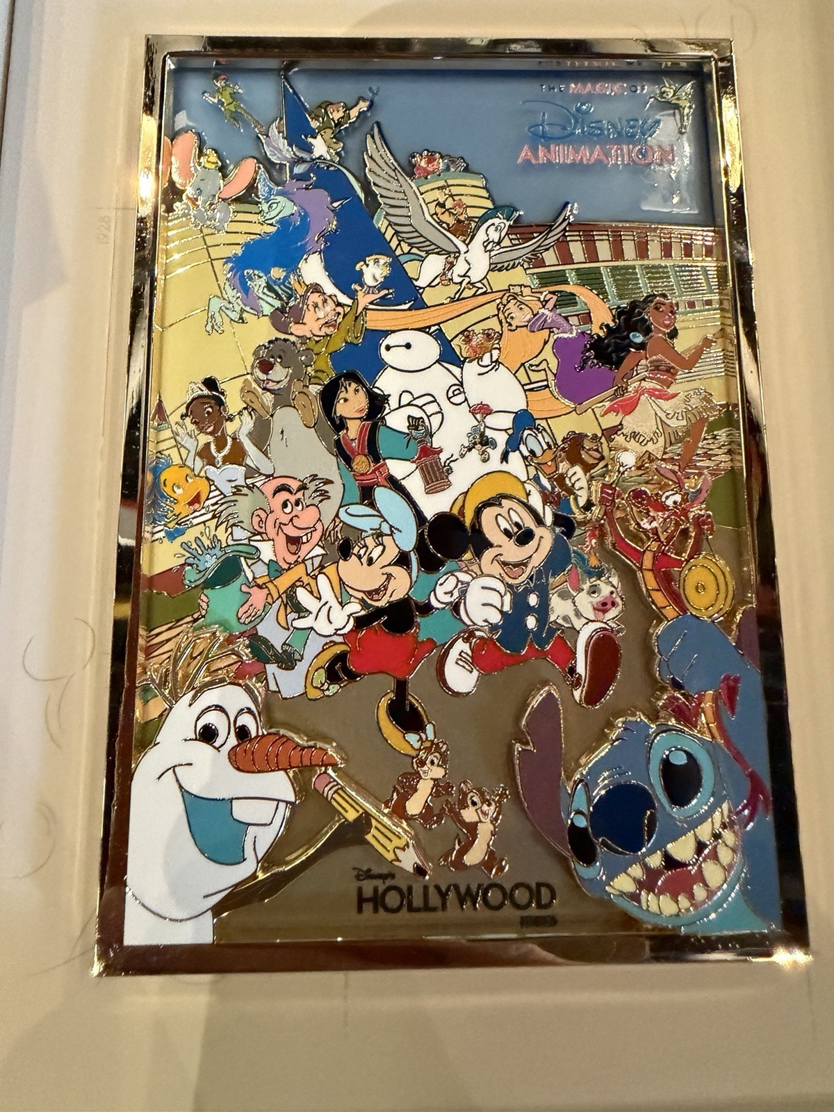 2026 Disney Parks Magic Of Disney Animation Hollywood Studios Jumbo Pin LE 2000