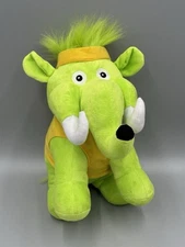 Fun Express Green Elephant W/ Yellow Headband Plush 12” Stuffed Animal 2018