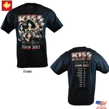 Trending New KISS Monster Tour 2013 T-Shirt Vintage Rock Band Concert Tee Unisex
