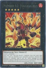 Number 61: Volcasaurus - JUSH-EN043 - Rare - 1st Edition - Near Mint