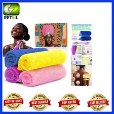 Quick-Dry African Net Sponges (4 Pack) for Smooth Skin & Versatile Use