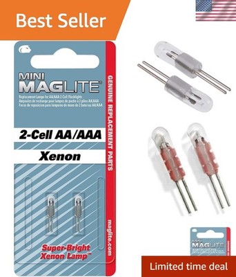 High-Performance Replacement Lamps for Mini Maglite, 2-Cell AA - White Light
