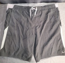Nike Swim Trunk Size Large Black/Gray Two Tone Mens Board quick dry pockets