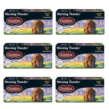 Celestial Seasonings Morning Thunder Black Tea, 20 Bags, 6 Pack