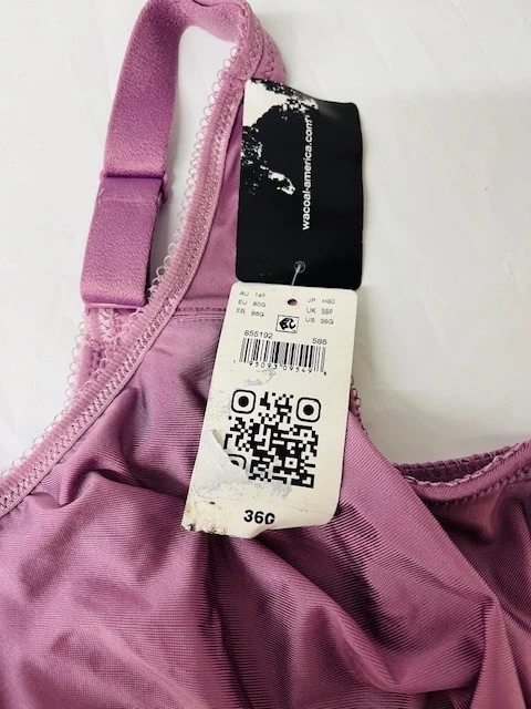 Бюстгальтер на косточках бесшовный Wacoal Basic Beauty Full Figure валериана, размер 36G - Изображение 3 из 4