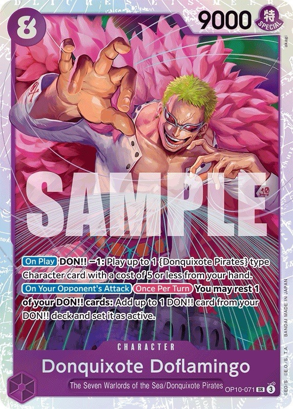 Donquixote Doflamingo English (PURPLE) OP10-071 card One Piece CCG