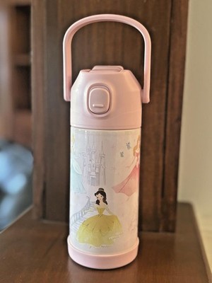 Pottery barn school princess Belle WATER Bottle Disney travel girl PINK pre k