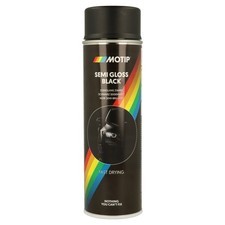 6 x Sprühlack Spray Seidenglanz schwarz 500ml MOTIP 04001 Schnelltrocknend