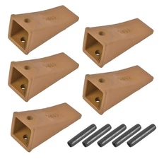 5Pcs X156L Long Bucket Teeth Dirt Teeth with P156 Roll Pins for Digging Buckets