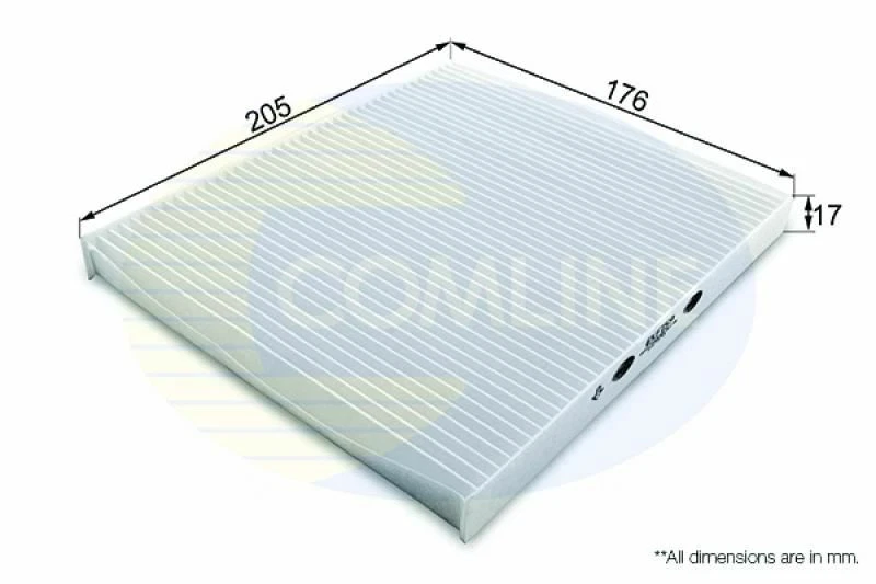 ENGINE CABIN POLLEN FILTER COMLINE FOR FIAT PANDA 1.1 L EKF159
