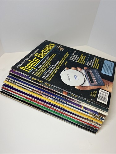 Popular Electronics Magazine, Lot of 10, 1992-1999