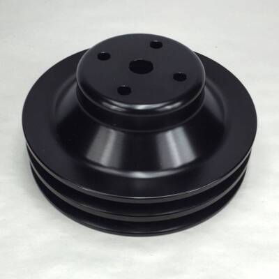 Pontiac 2 Groove Water Pump Pulley 1970 6 1/2''  dia., Black