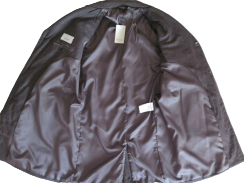TRUSSARDI COLLECTION Men’s Monaco 10-Lava Wool Blend Winter Coat Size 58 - 3XL - Picture 4 of 10