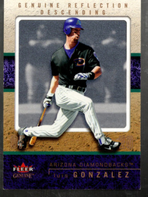 B1538- 2003 Fleer Genuine Reflection Absteigend Nr. 55 Luis Gonzalez /76 - NM-MT