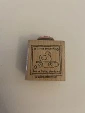 Stampin Up! A Little Something For A Little Someone Wood Rubber Stamp EUC RS28