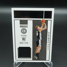 2019-20 PANINI ENCASED LUKA SAMANIC ROOKIE LABEL MATERIALS CARD /199 NM