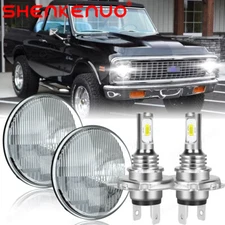 7inch DOT LED Headlight HI/LO Sealed Beam with H4 for Chevy LUV Truck K10 K20