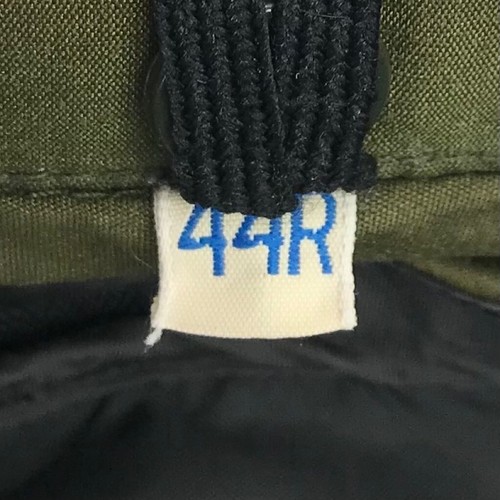 Men 44R Vintage Lockheed Plant Protection Police Uniform Bomber Jacket Green Zip - Picture 6 of 11