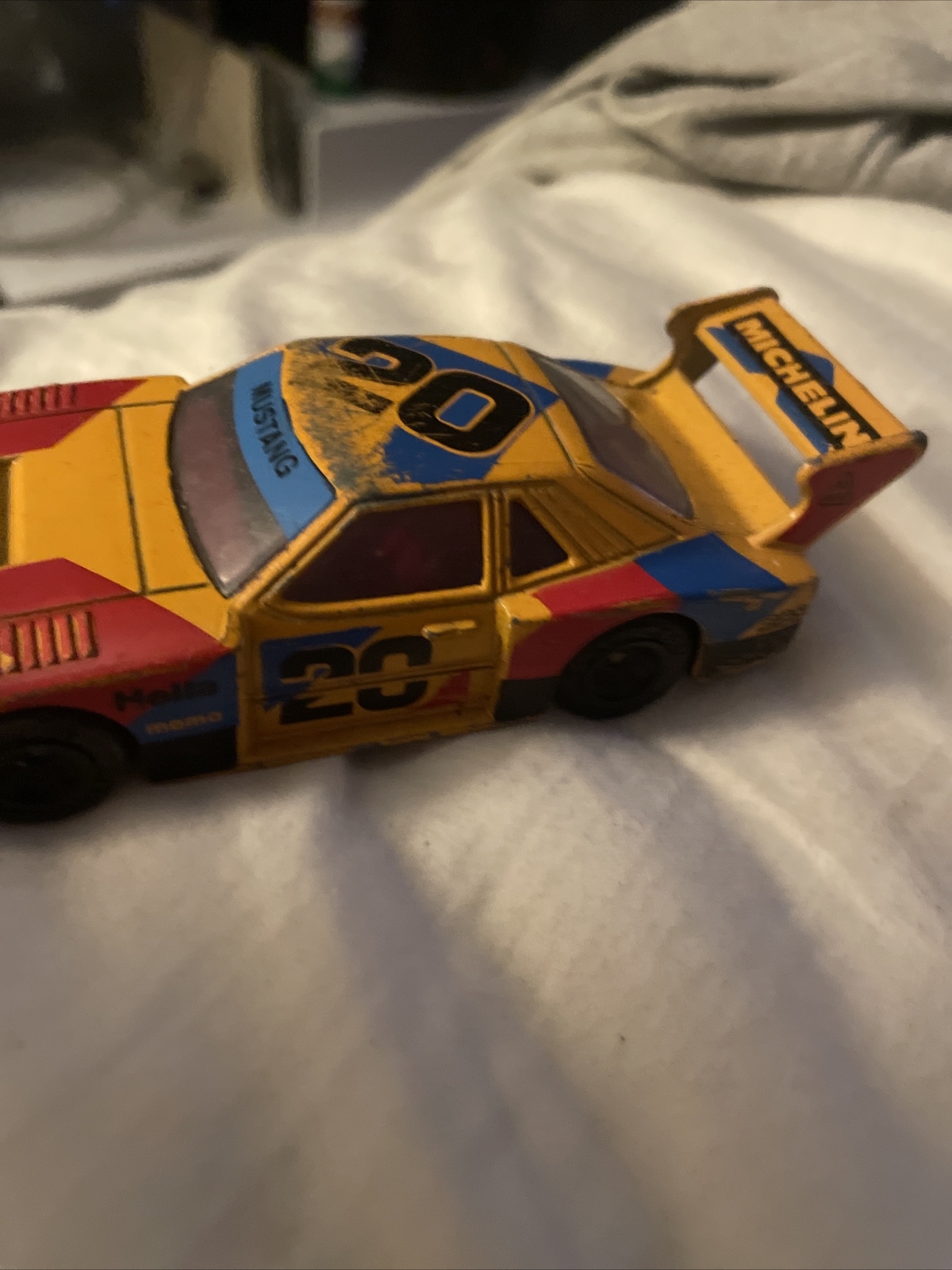 1983 Matchbox Specials ZAKSPEED MUSTANG 20 Mustard Yellow Color Used