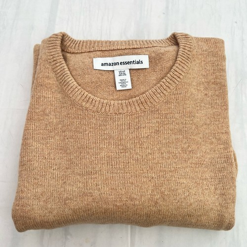 Amazon Essentials Men's Midweight Crewneck Sweater Camel size 2XL - Picture 8 of 12