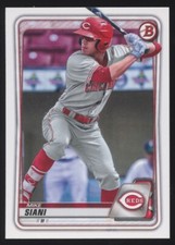 2020 BOWMAN DRAFT #BD-7 MIKE SIANI PAPER BASE REDS