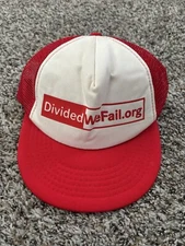 Divided We Fail SnapBack Hat Trucker Cap Civil Discourse Unity Politics Hat