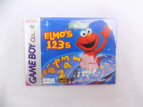 Like New Gameboy Color Elmos 123s - Manual Only