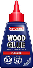 EVO-STIK Exterior Wood Glue - D3, Weatherproof, Extra Strong, Fast Setting, For