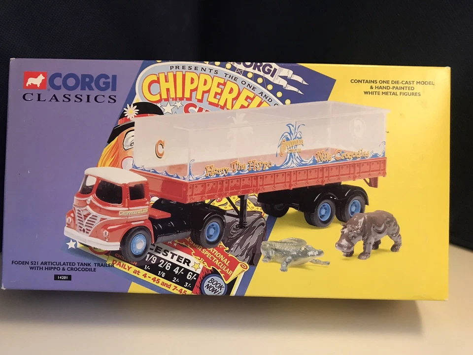 Corgi Chipperfields Circus; Nr. 14201; Foden S 21; Wasserbecken mit Tieren; OVP - Bild 3 von 4