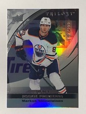2021-22 UD Trilogy Rookie Premieres MARKUS NIEMELAINEN 179/999 Level 1 Card# 14