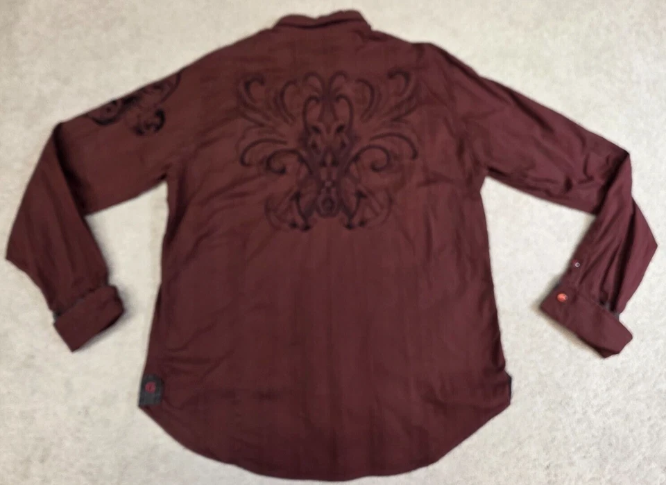 Camisa De Colección Guess Retro Occidental Manga Larga Perla A Presión Puño Abatible Y2K Para Hombre XLarge Foto 2 de 4