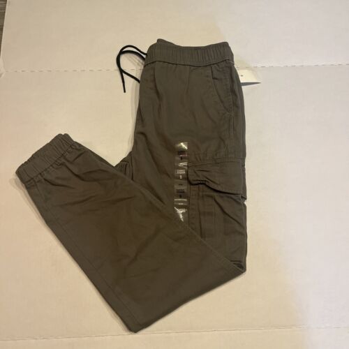 Aeropostale Mens Size Small Green Jogger Pants Cargo Drawstring